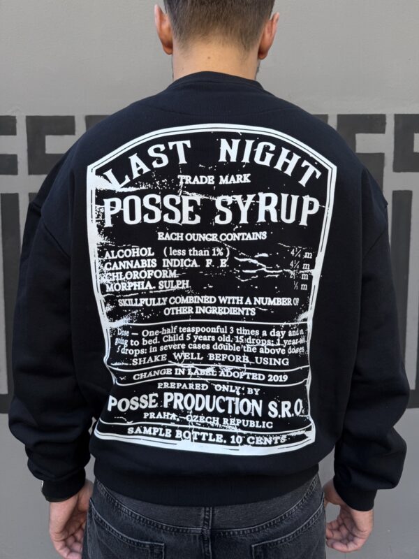 Crewneck - Posse syrup - černá