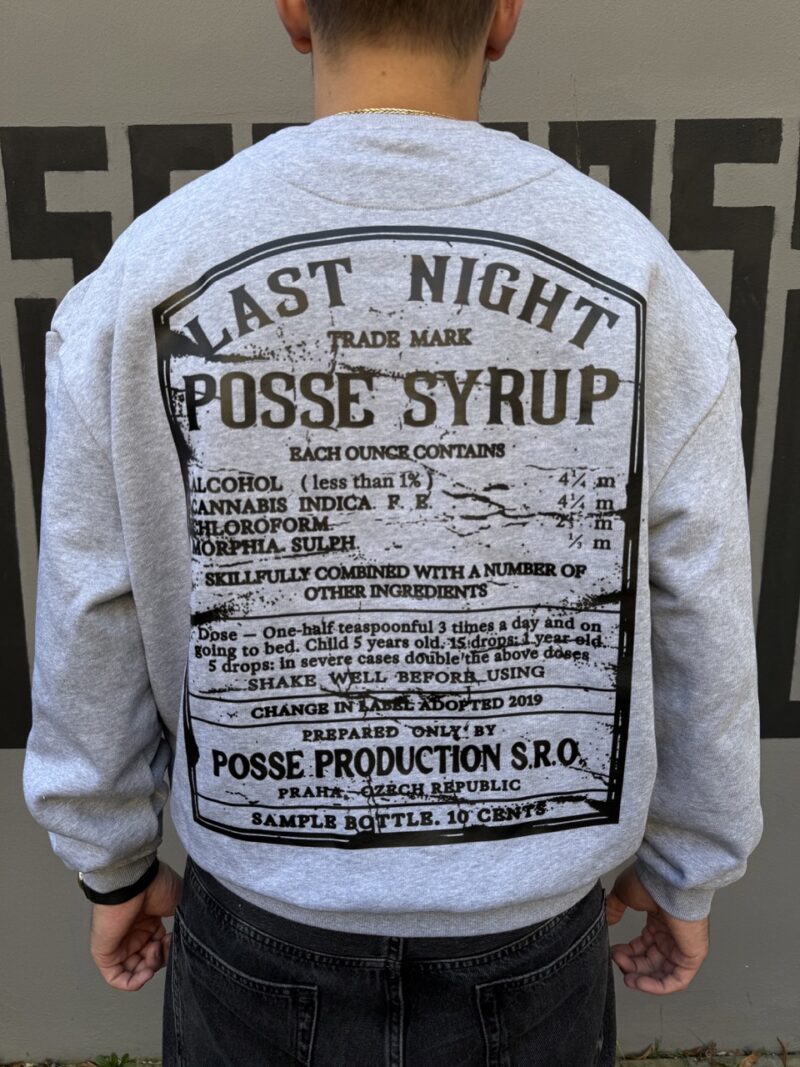 Crewneck - Posse syrup - šedá